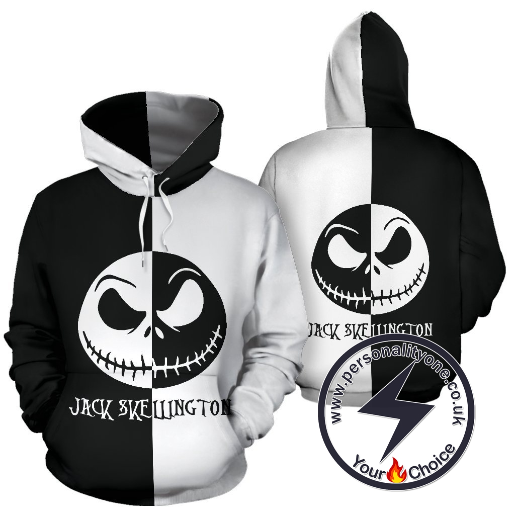 The Nightmare Before Christmas Jack Skellington 3D Logo Hoodie
