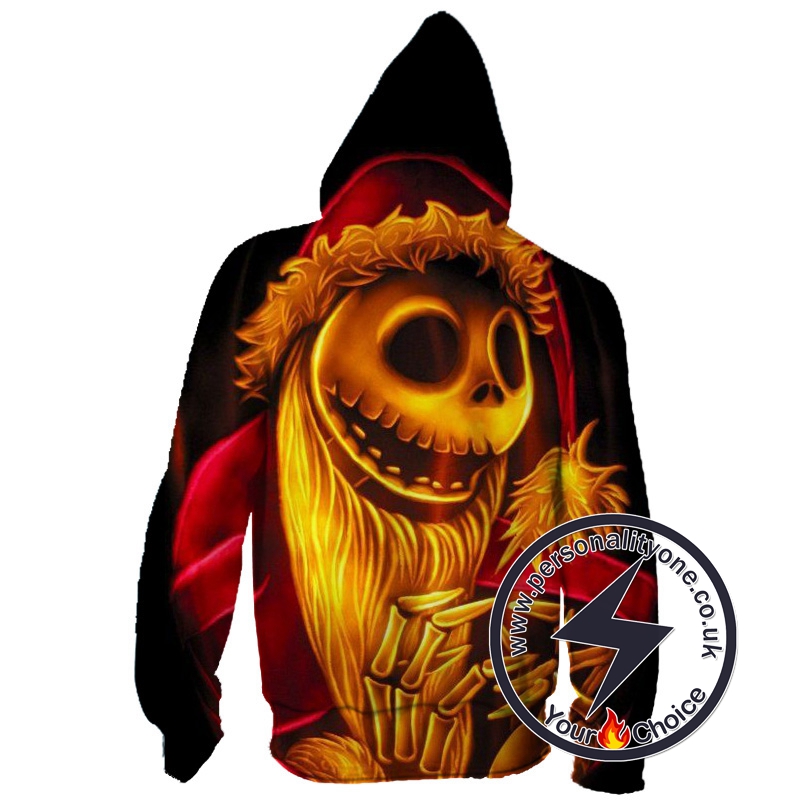 The Nightmare Before Christmas Jack Skellington The Pumpkin King Zip Up Hoodie