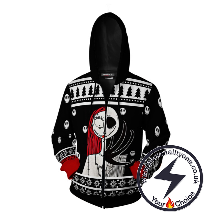 The Nightmare Before Christmas Sally Christmas Zip Up Hoodie