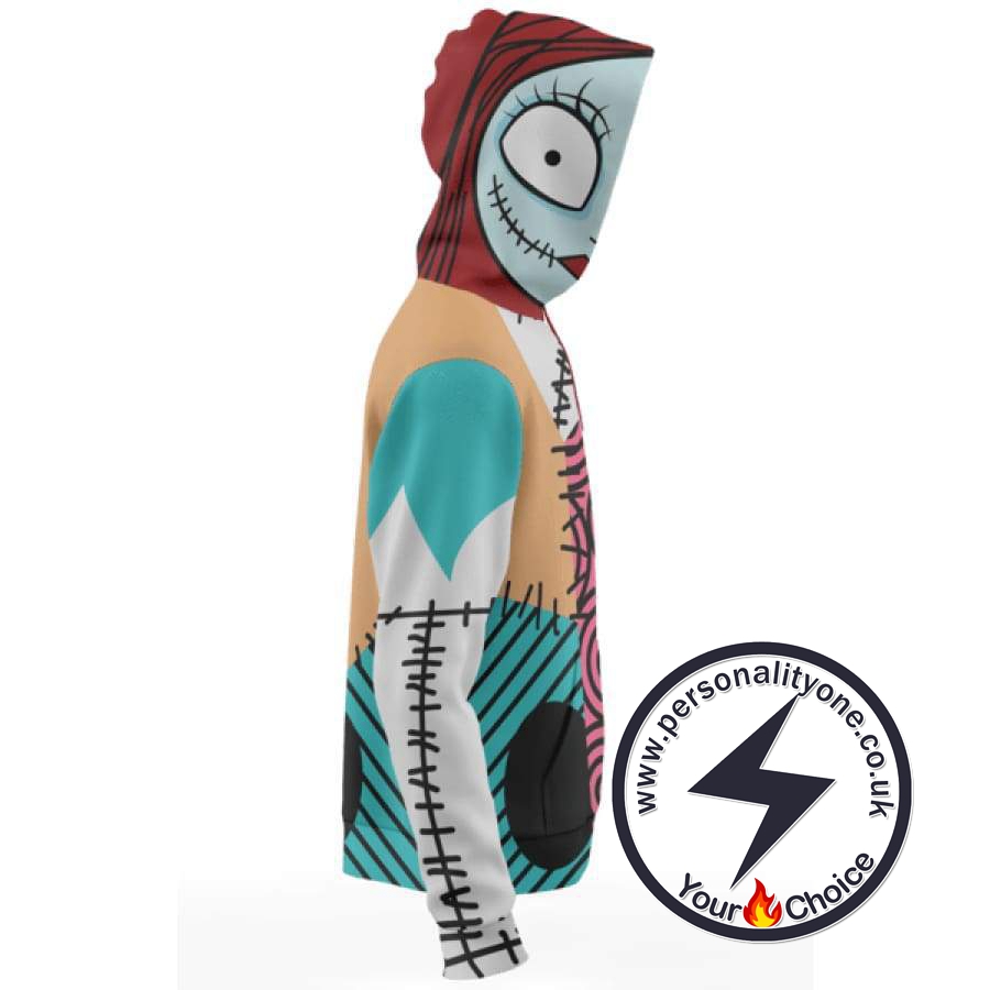 The Nightmare Before Christmas Sally Ragdoll Cosplay Zip Up Hoodie Jacket