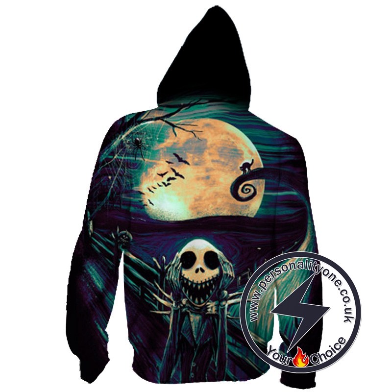 The Scream Before Christmas Jack Skellington Zip Up Hoodie