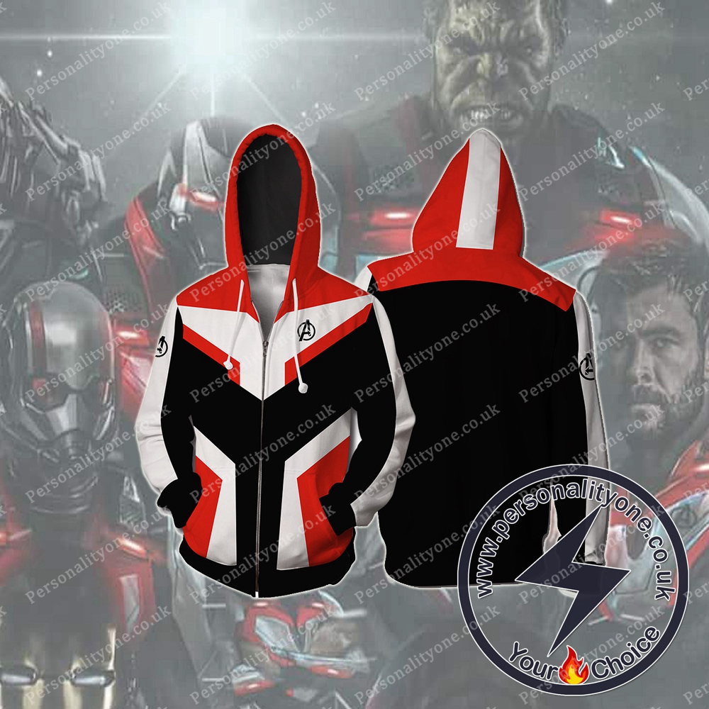 The Avengers 4 Avengers: Endgame the Advanced Tech Suits Orange Suit Cosplay Zip Up Hoodie Jacket