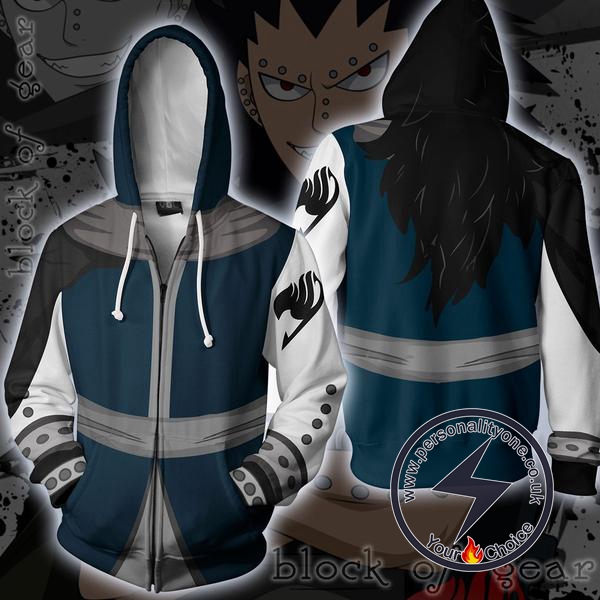 Fairy Tail Gajeel Zip Up Hoodie Jacket PersonalityOne