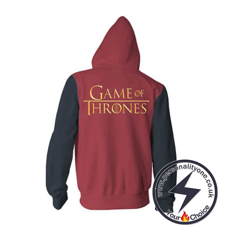 Game of Thrones Men Women Cosplay Zip Up Hoodie Jacket