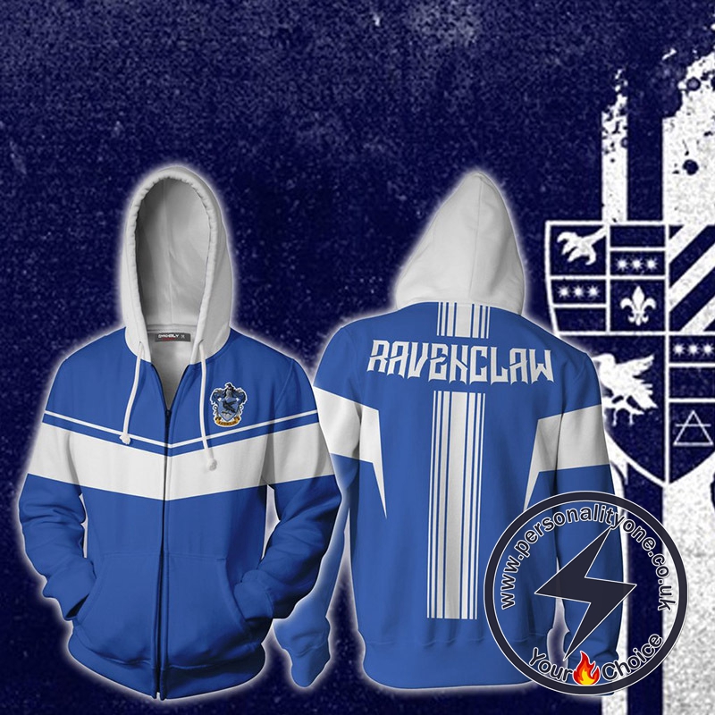 Harry Potter Ravenclaw Cosplay Zip Up Hoodie Jacket