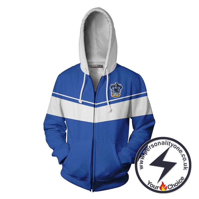 Harry Potter Ravenclaw Cosplay Zip Up Hoodie Jacket