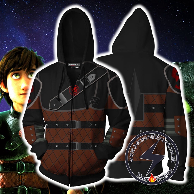 How To Train Your Dragon Hiccup Cosplay Zip Up Hoodie Jacket