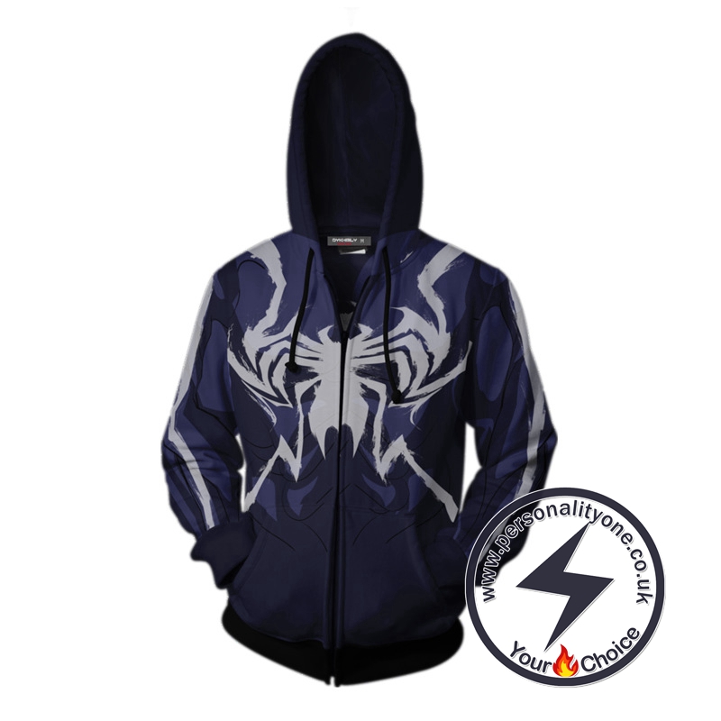 MARVEL COMICS - Venom Hero Cosplay Zip Up Hoodie Jacket