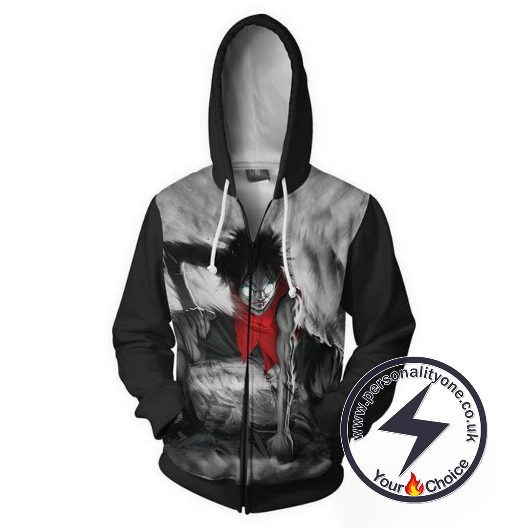 One Piece Luffy Gear 2 Mode Zip Up Hoodie Jacket Personalityone Anime Custom Hoodies Jacket One Piece Luffy Gear 2 Mode Zip Up Hoodie Jacket Personalityone Anime Custom Hoodies Jacket