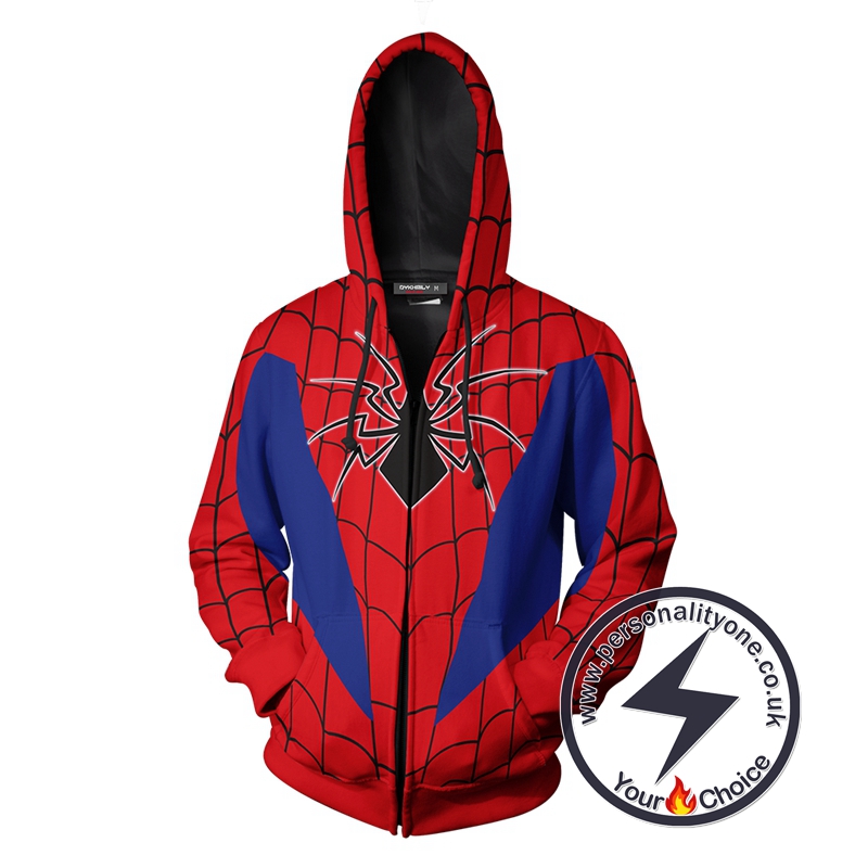Spider-Armor MK IV Cosplay PS4 Zip Up Hoodie Jacket