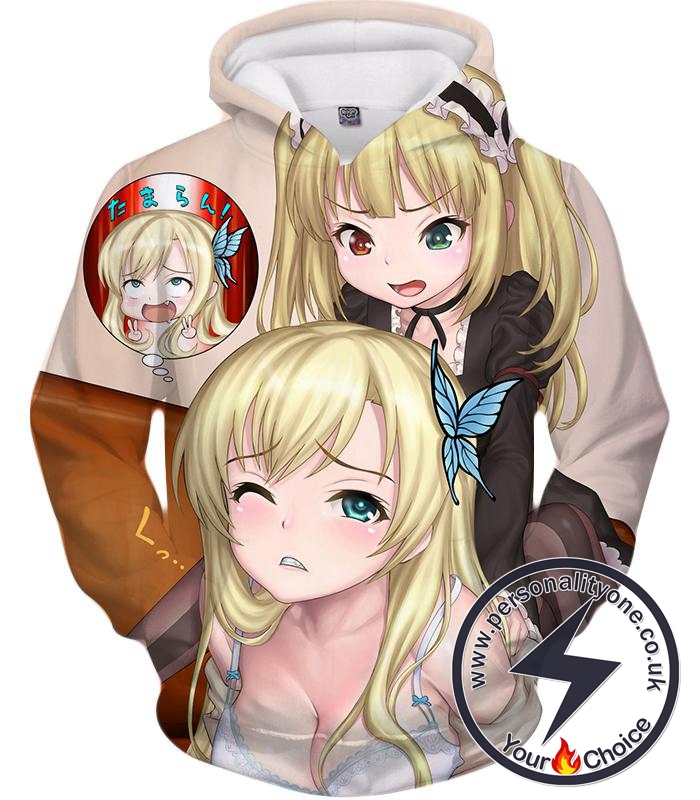 Ahegao Hoodie Boku Wa Tomodachi Ga Sukunai Hasegawa Kobato And Kashiwazaki Sena