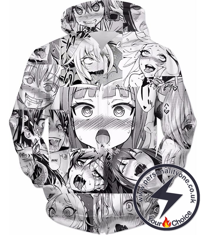 Ahegao Hoodie Classic Face