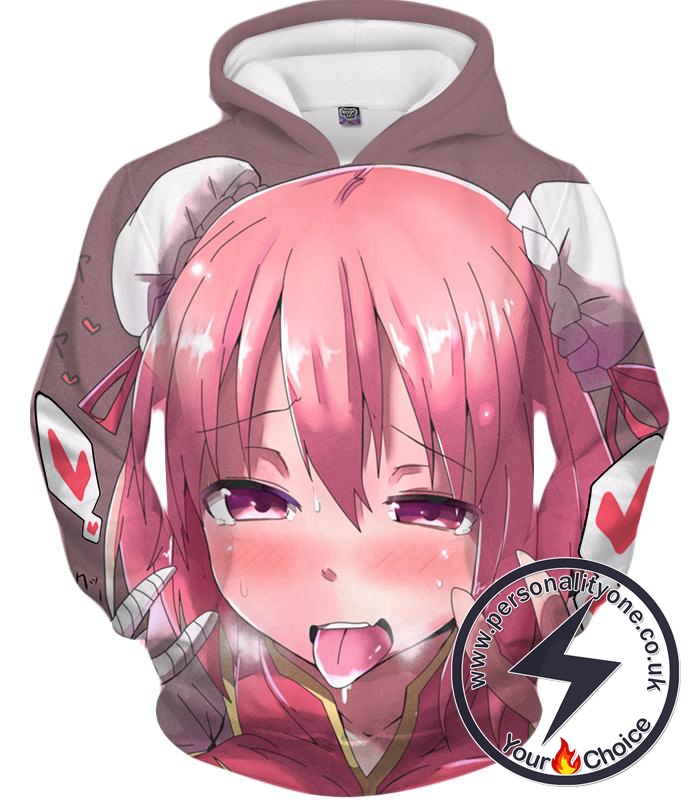 Ahegao Hoodie TouHou Project Ibaraki Kasen