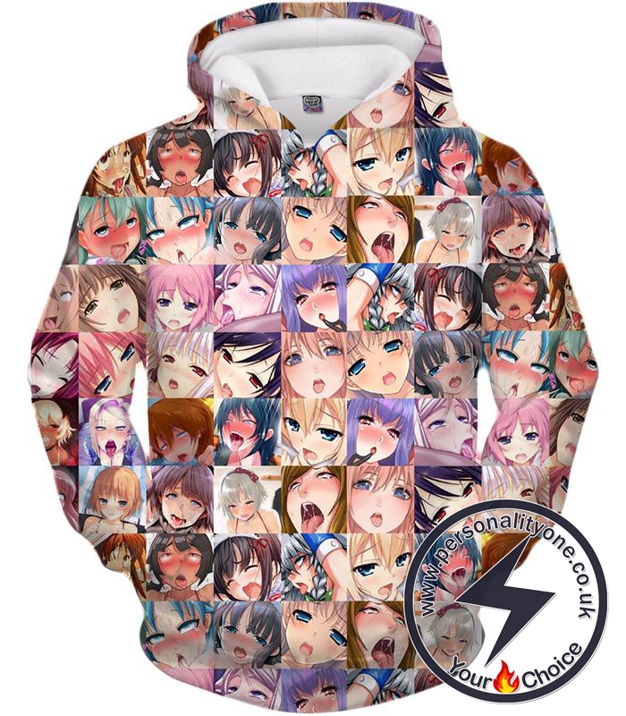 Ahegao Hoodie in Color