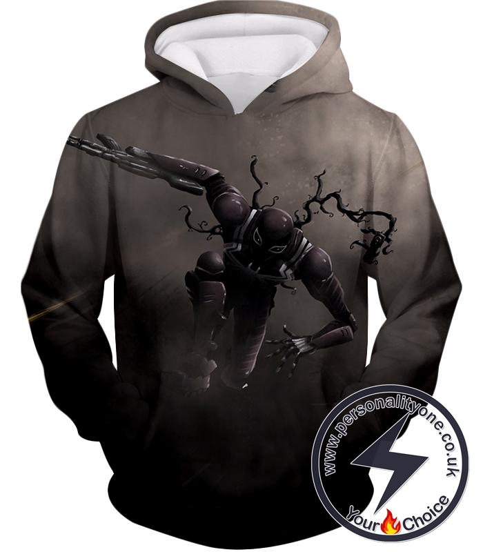 Alien Symbiote Life Venom Grey Hoodie
