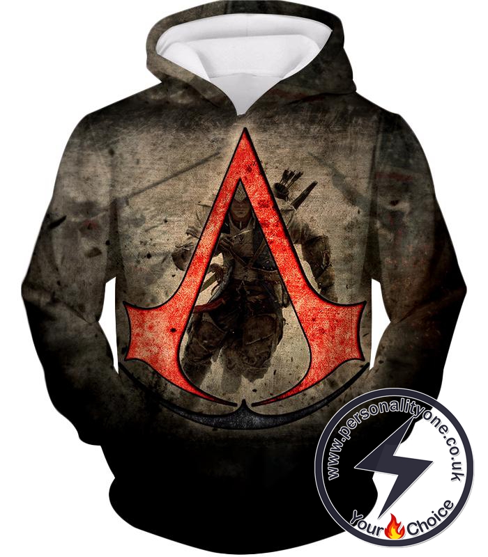 Amazing Assassin's Creed III Logo Promo Awesome Graphic Hoodie
