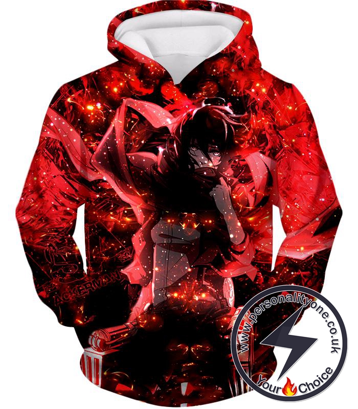 Attack on Titan Awesome Mikasa Ackerman Fan Promo Hoodie