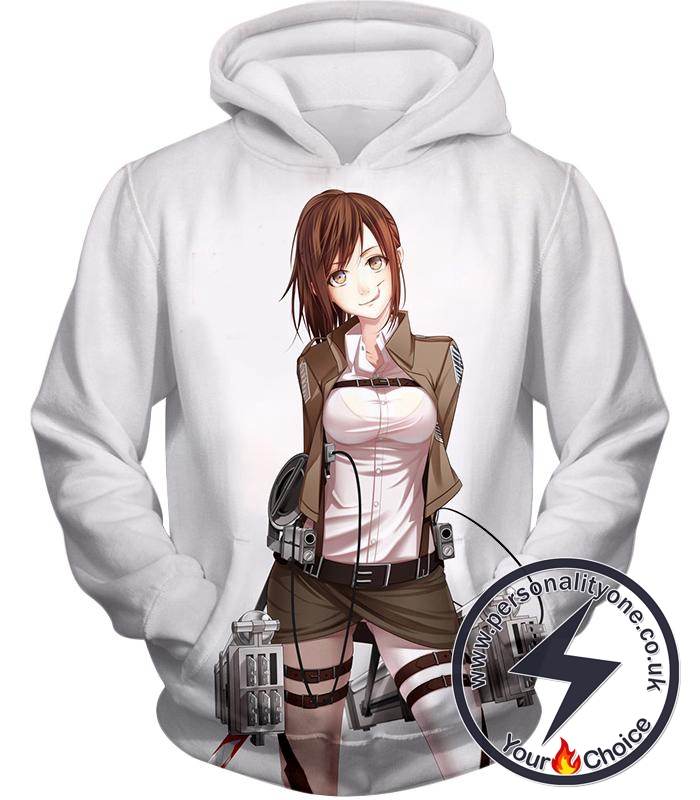 Attack on Titan Cute Military Soldier Sasha Blouse White Hoodie
