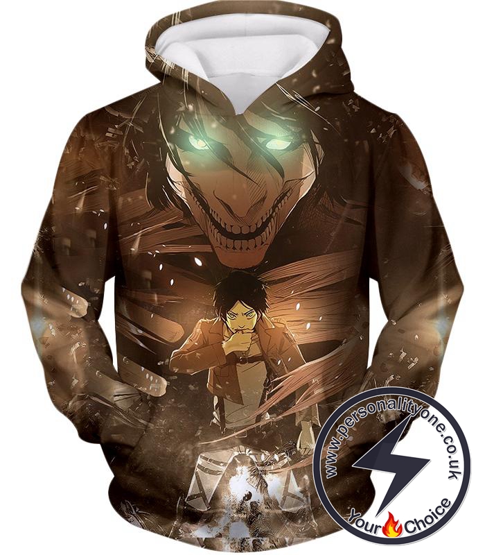Attack on Titan Eren Yeager The Titan Dark Hoodie