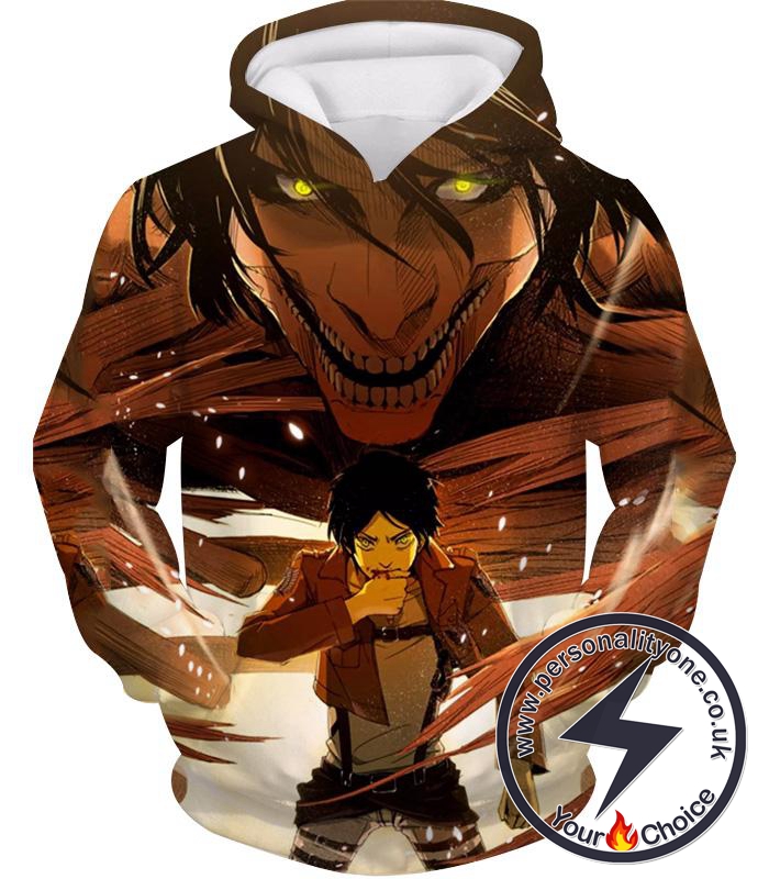 Attack on Titan Eren Yeager Transforms Titan Hoodie