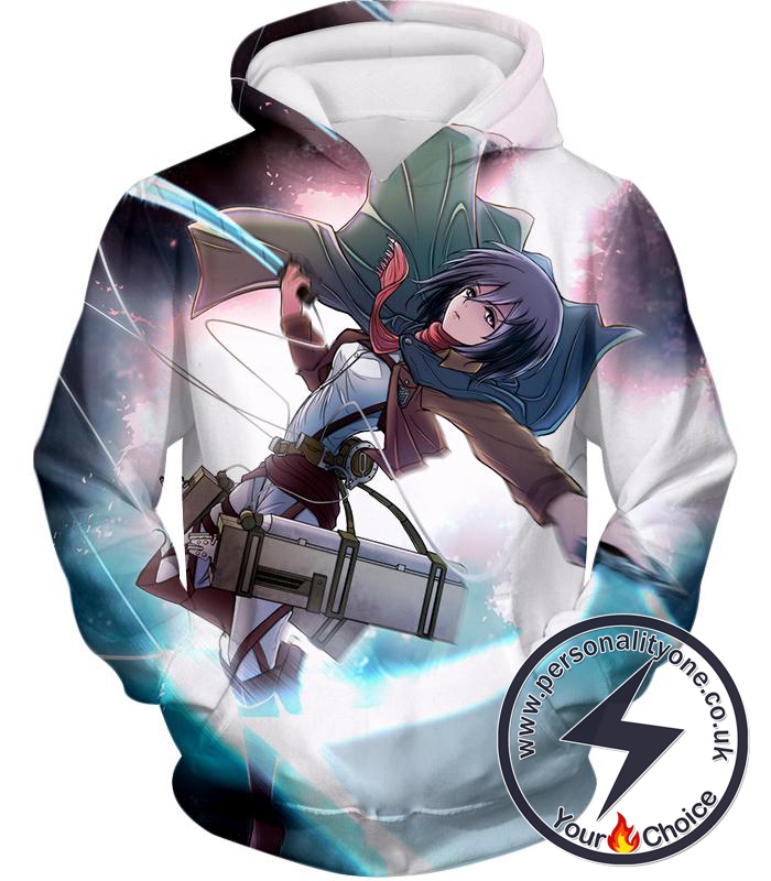 Attack on Titan Super Cool Soldier Mikasa Ackerman Hoodie