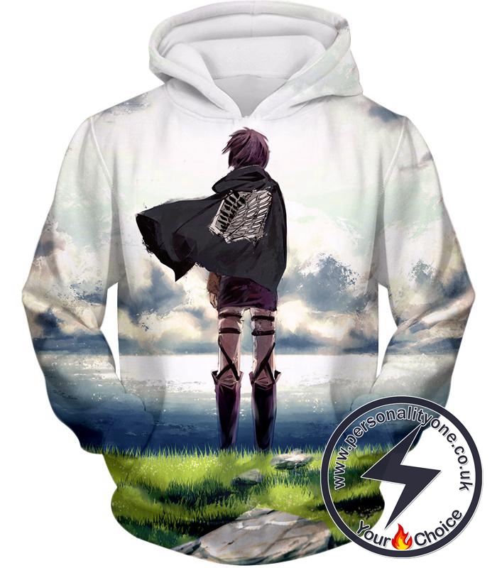 Attack on Titan Super Cool Survey Corp Soldier Awesome Anime Promo Graphic Hoodie