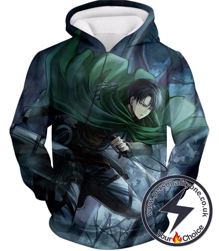 Attack on Titan Super Cool Survey Soldier Captain Levi Hoodie