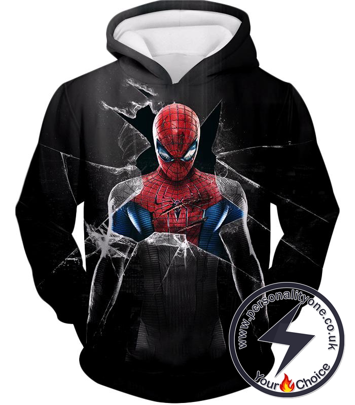 Cool Marvels Spider-Man Black Hoodie