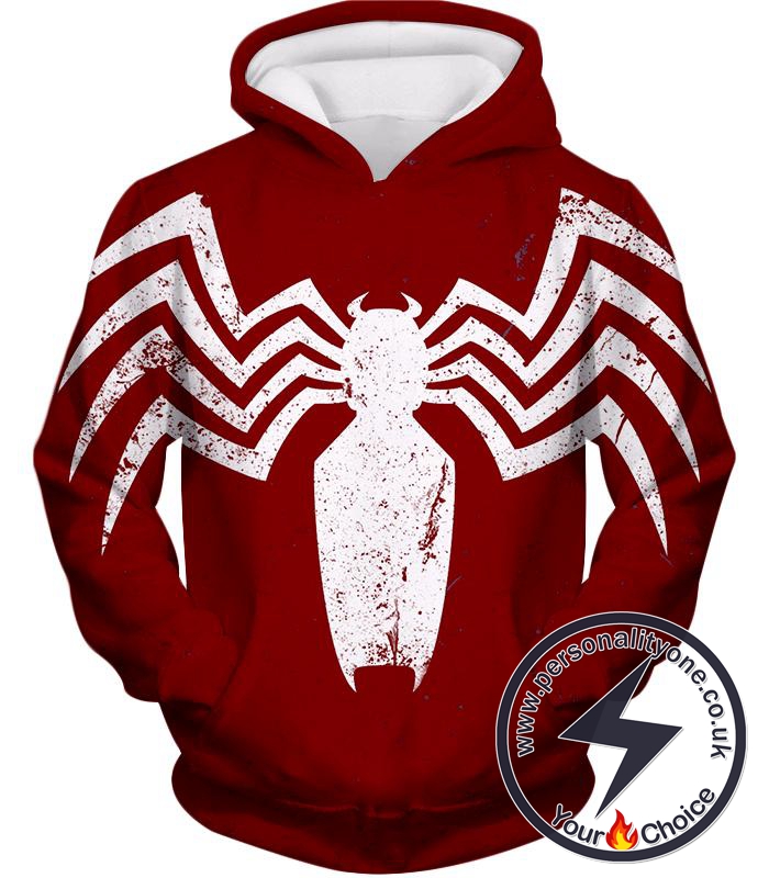 Cool Spiderman Logo Promo Red Hoodie
