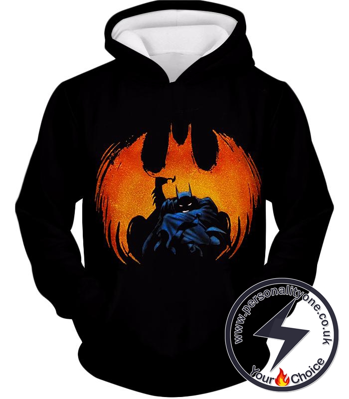Crime Fighting Superhero Batman Ultimate Promo Black Hoodie