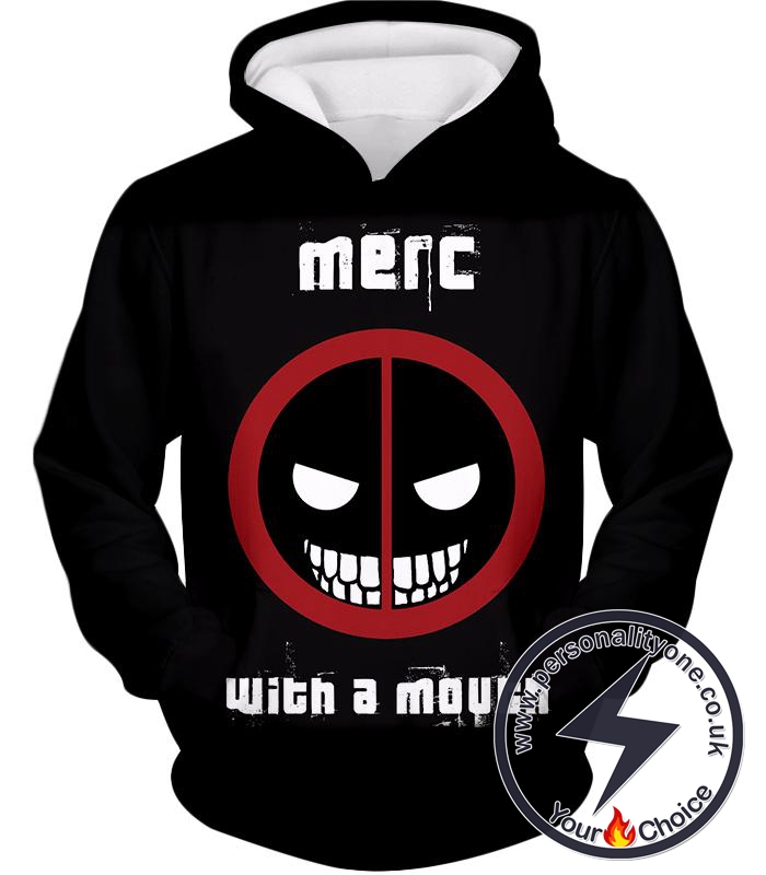Deadpool Promo Merc With a Mouth Cool Black Hoodie