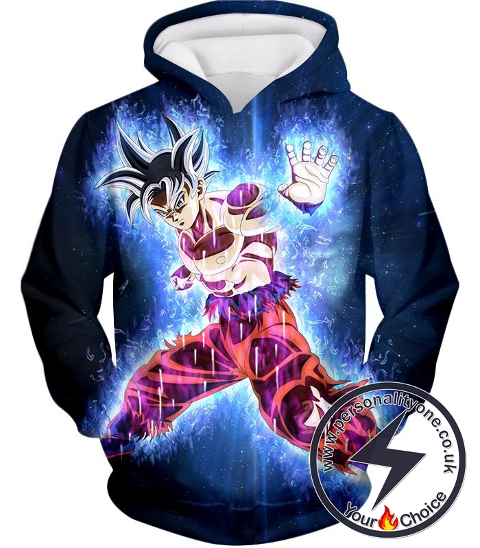 Dragon Ball Super Amazing Goku Ultra Instinct Power Cool Black Hoodie