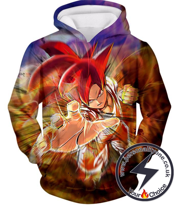 Dragon Ball Super Amazing Super Saiyan God Mode Goku Ultimate Action Hoodie