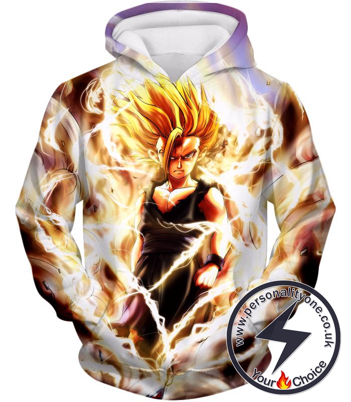 Dragon Ball Super Awesome Gohan Ultimate Super Saiyan 2 Cool Graphic Action Hoodie