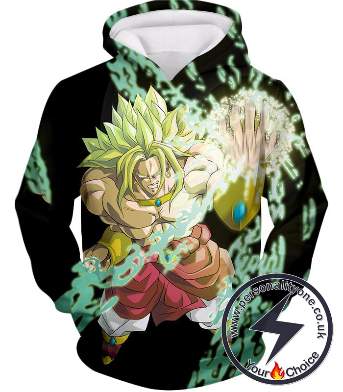 Dragon Ball Super Broly the Legendary Super Saiyan Awesome Action Black Hoodie