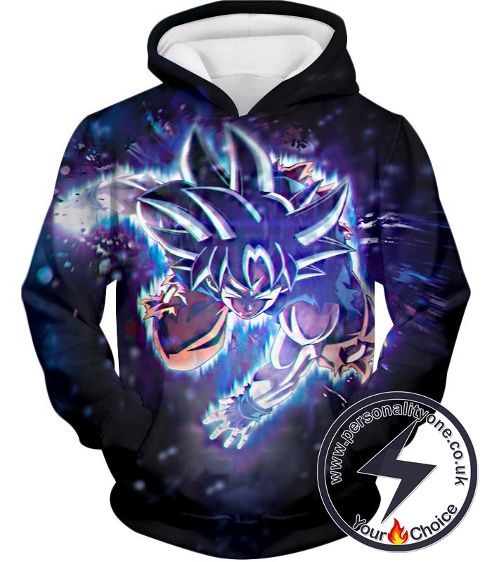 Dragon Ball Super Cool Action Goku Super Saiyan Blue Super Awesome Graphic Hoodie