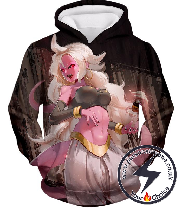 Dragon Ball Super Cool Dragon Ball Super Villain Android 21 Ultimate Form Promo Hoodie