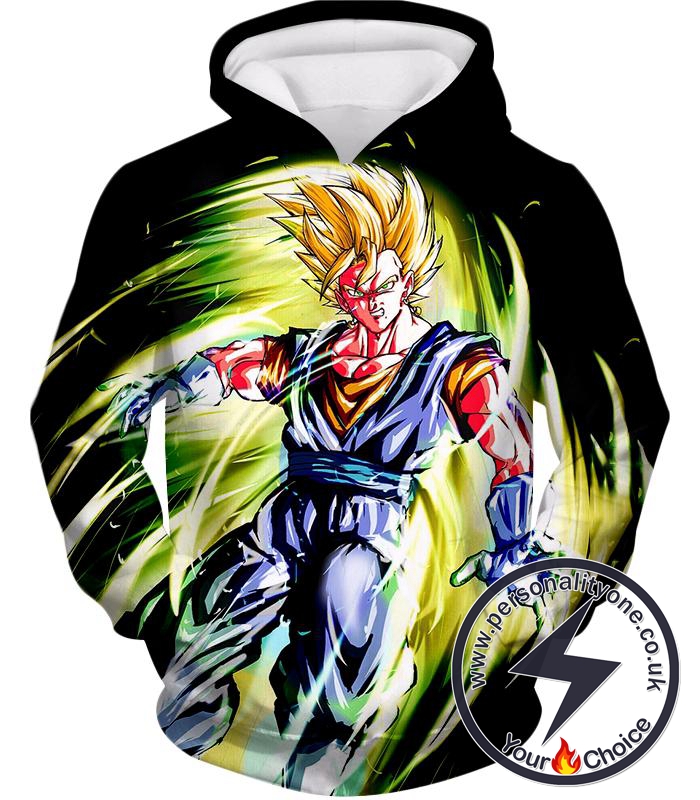 Dragon Ball Super Cool Fusion Warrior Vegito Super Saiyan Mode Awesome Black Hoodie
