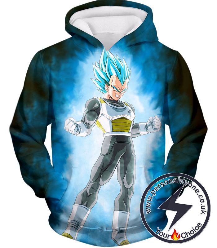 Dragon Ball Super Cool Warrior Prince Vegeta Godly Super Saiyan Blue Form Ultimate Hoodie