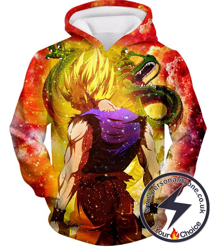 Dragon Ball Super Dragon Ball Best Fighter Goku Super Saiyan Mode Graphic Anime Hoodie