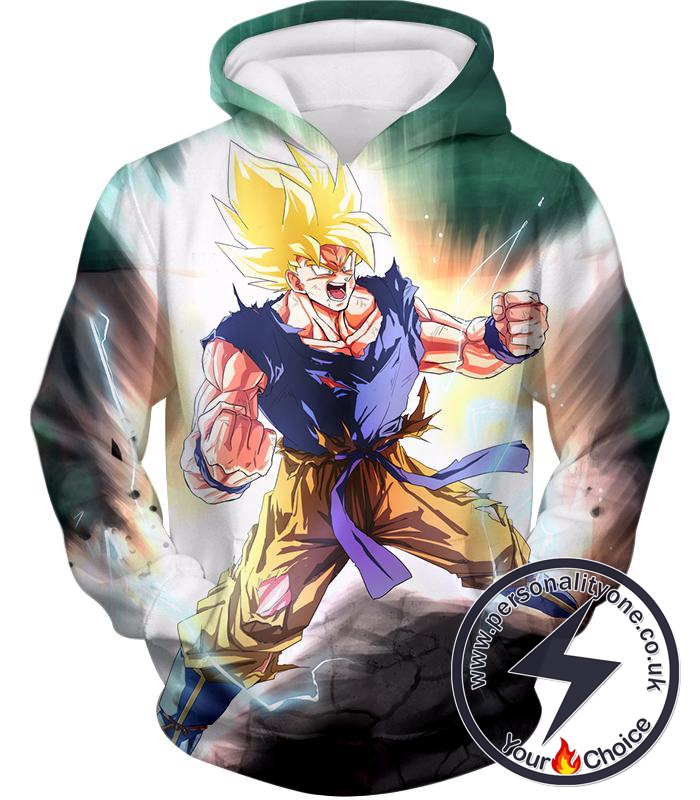 Dragon Ball Super Favourite Hero Goku Super Saiyan 2 Ultimate Anime Action Hoodie