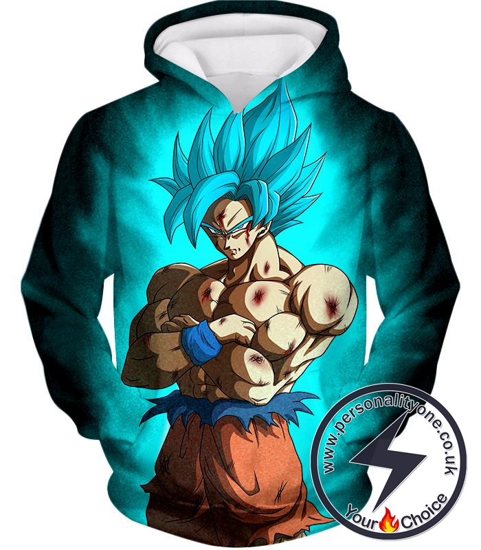 Dragon Ball Super Goku Super Saiyan Blue Cool Godly Form Promo Hoodie