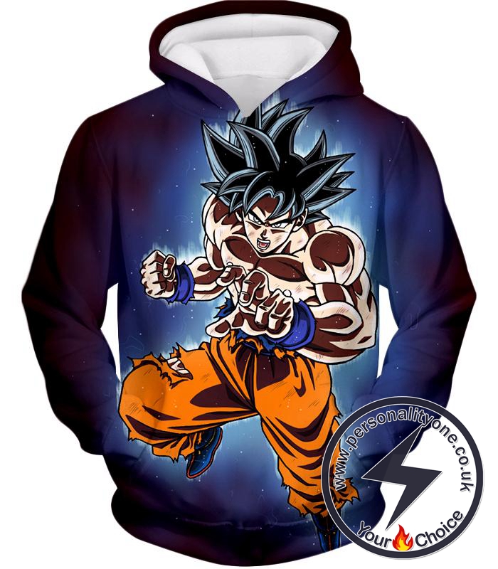 Dragon Ball Super Incredible Goku Ultra Instinct Mode Awesome Action Hoodie