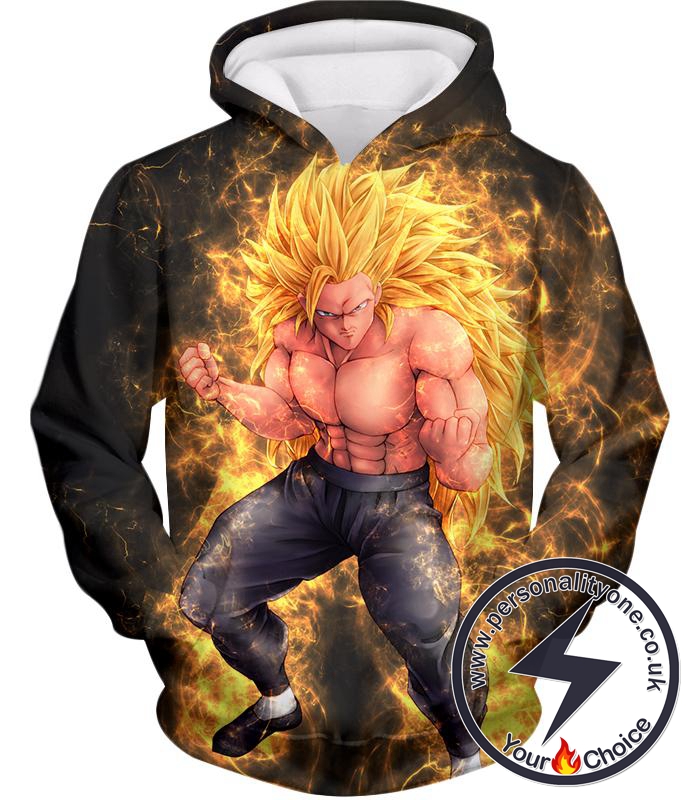 Dragon Ball Super Incredible Warrior Goku Super Saiyan 3 Cool Promo Black Hoodie