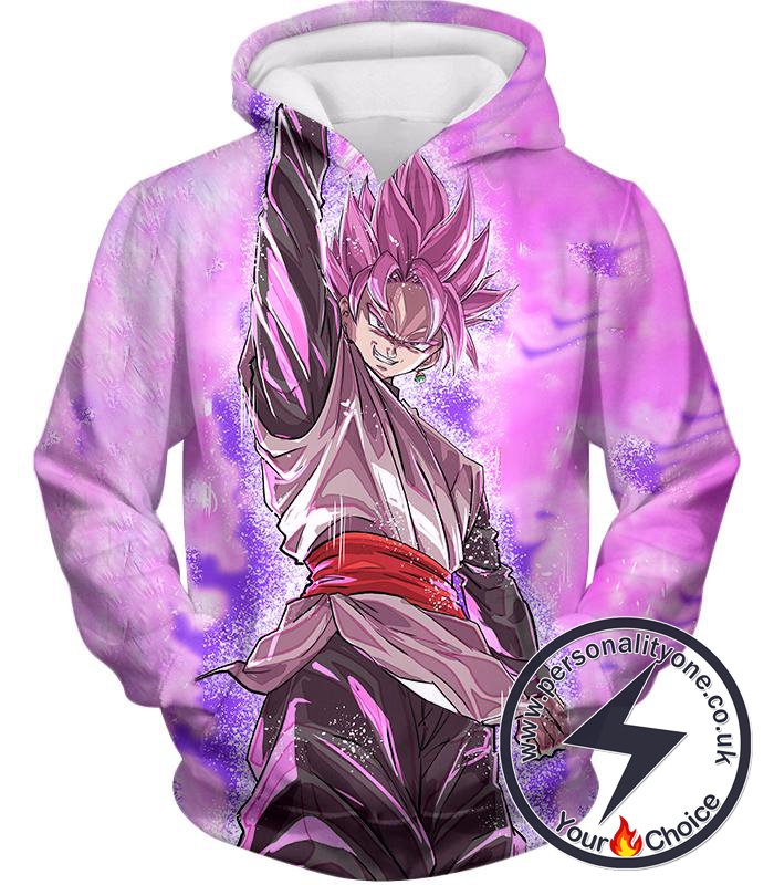 Dragon Ball Super Powerful Super Saiyan Rose Goku Black Awesome Action Purple Hoodie