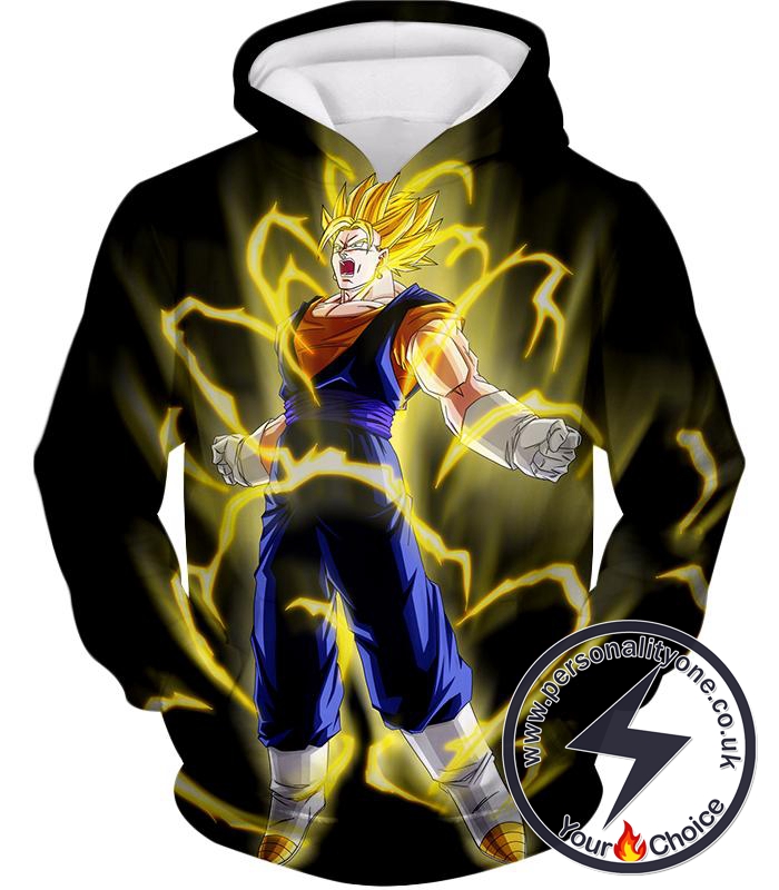 Dragon Ball Super Rising Power Super Saiyan Vegito Cool Black Hoodie