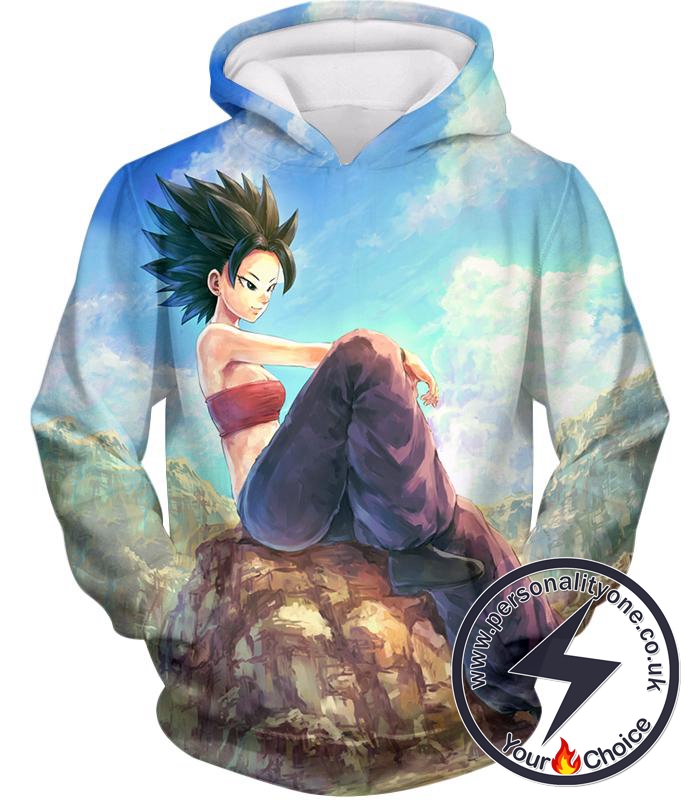 Dragon Ball Super Super Cool Female Universe 6 Saiyan Caulifla Awesome Hoodie
