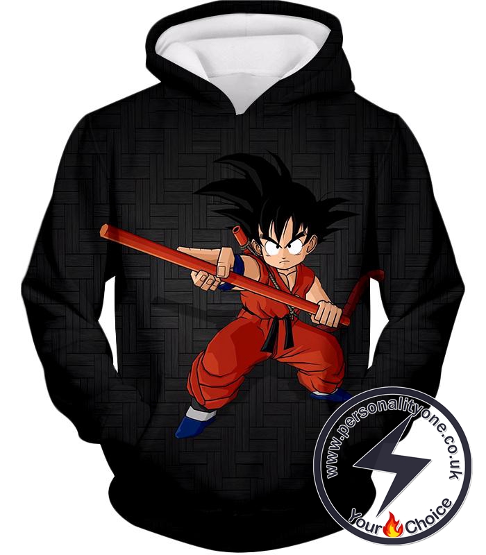 Dragon Ball Super Super Cool Kid Goku Awesome Promo Anime Black Hoodie