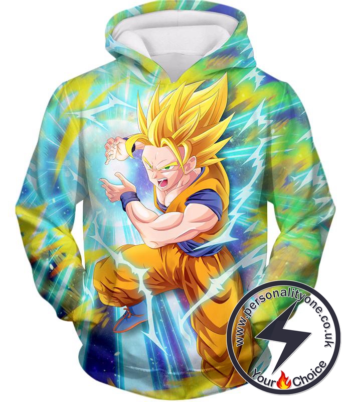 Dragon Ball Super Super Saiyan 2 Goku Ultimate Attack Awesome Action Hoodie