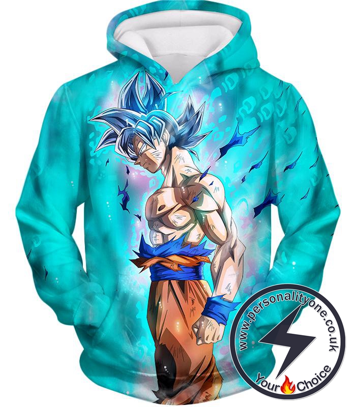 Dragon Ball Super Super Saiyan Blue Goku Ultimate Promo Cool Blue Hoodie